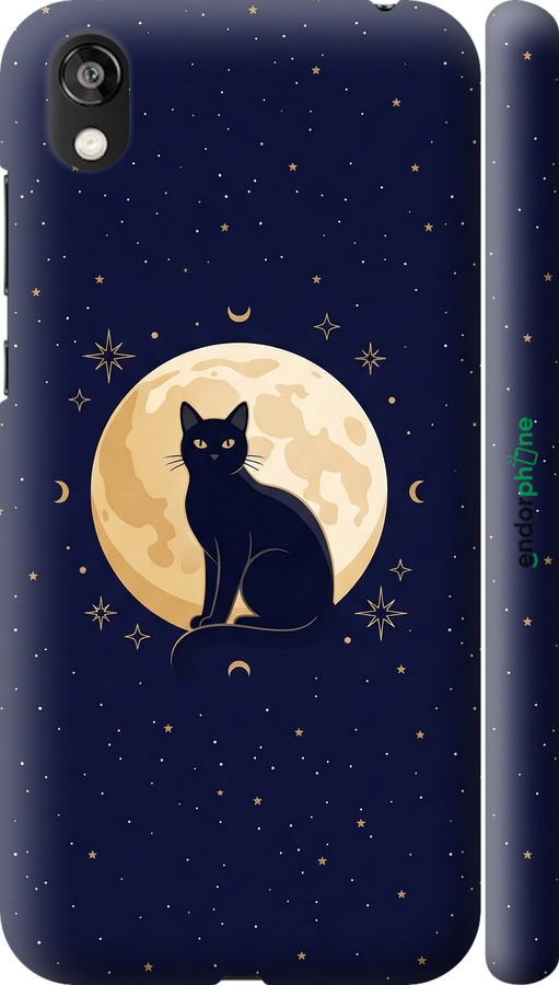 3D пластиковый матовый чехол Cute Cat Celestial/Witchy для Huawei Honor 8S - 6787m-1679 изображение 