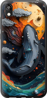 2D пластиковый чехол Кит в космосе для Huawei Honor 8S - 6328t-1679 изображение 