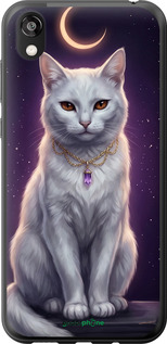 2D пластиковый чехол Mystic White Cat Gothic Dark Purple Gold для Huawei Honor 8S - 6805t-1679 изображение 
