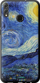TPU чехол «Звездная ночь» Винсента Ван Гога для Huawei Honor 8X - 6433b-1596 изображение 