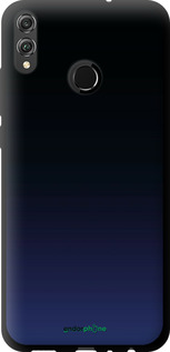 TPU чехол Градиент в тёмно - синем стиле для Huawei Honor 8X - 6542b-1596 изображение 