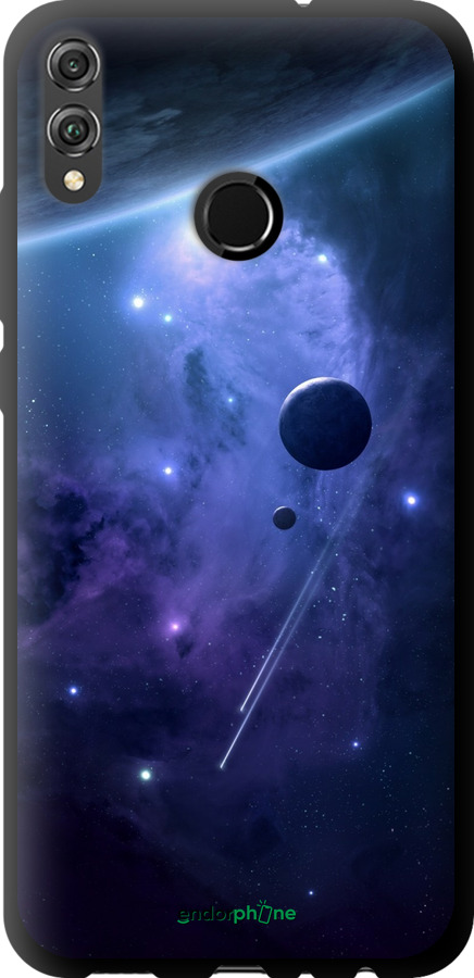 TPU чехол Планеты в синем космосе для Huawei Honor 8X - 171b-1596 изображение 