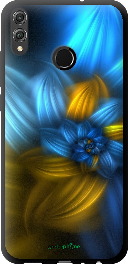 

TPU чорний чохол "Візерунок 46" для Huawei Honor 8X, Синій