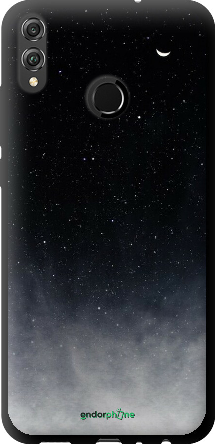 TPU чехол Сині хмари, Синій місяць для Huawei Honor 8X - 6396b-1596 изображение 