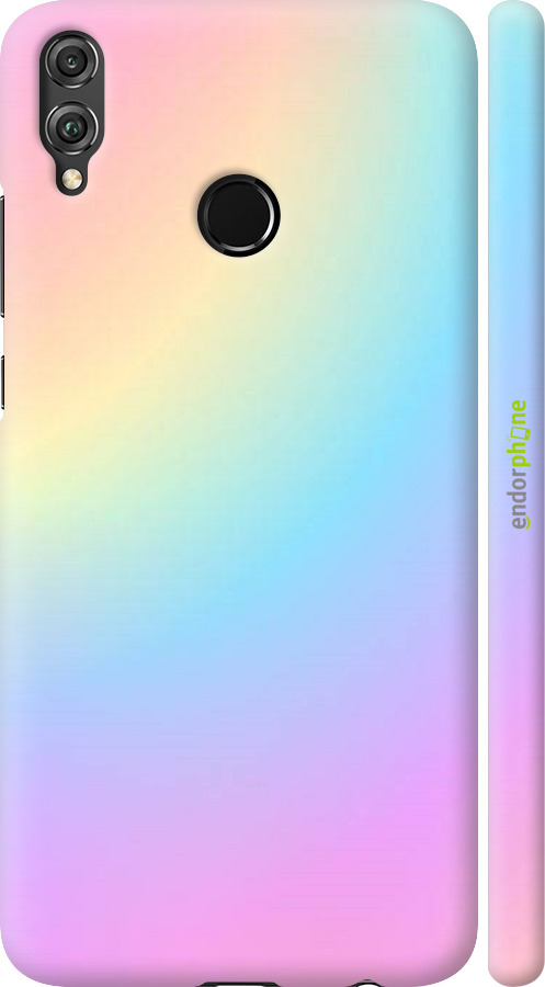 

3D пластиковий матовий чохол "Веселка 2" для Huawei Honor 8X, Рожевий