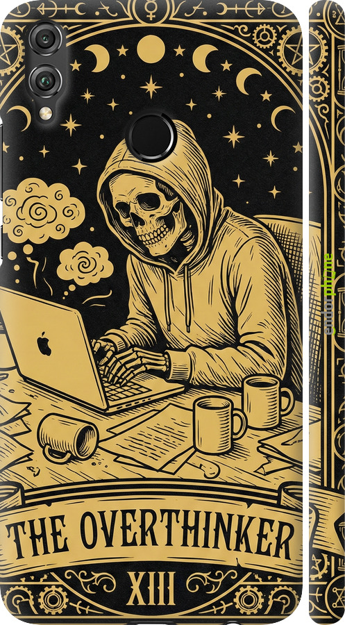 3D пластиковий матовий чехол The Overthinker для Huawei Honor 8X - 6774m-1596 изображение 