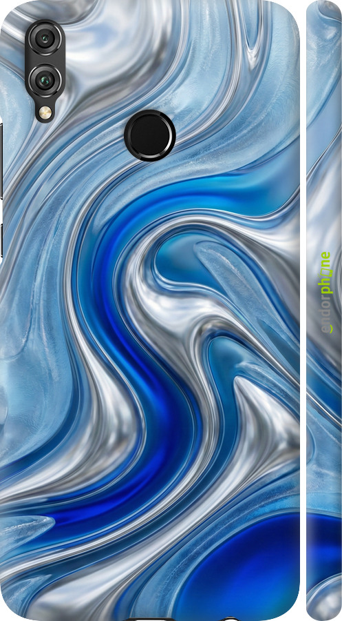 3D пластиковий матовий чехол Liquid Chrome для Huawei Honor 8X - 6781m-1596 изображение 