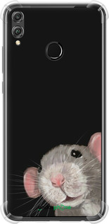 Силикон с усиленными углами чехол The Peeking Rat для Huawei Honor 8X - 6442sp-1596 изображение 
