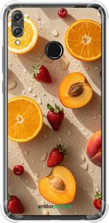 Силикон с усиленными углами чехол Фрукты 3 для Huawei Honor 8X - 6703sp-1596 изображение 