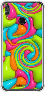 Силикон с усиленными углами чехол Y2K Jelly Dream для Huawei Honor 8X - 6780sp-1596 изображение 