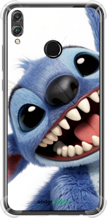 Силикон с усиленными углами чехол Стич для Huawei Honor 8X - 6684sp-1596 изображение 