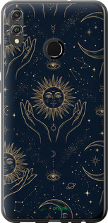 2D пластиковый чехол Celestial Harmony: Sun & Moon Gold Mystic Pattern для Huawei Honor 8X - 6778t-1596 изображение 
