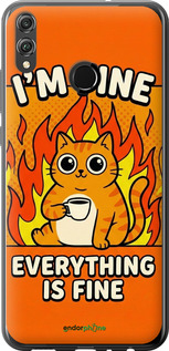 2D пластиковый чехол Funny Cat для Huawei Honor 8X - 6786t-1596 изображение 