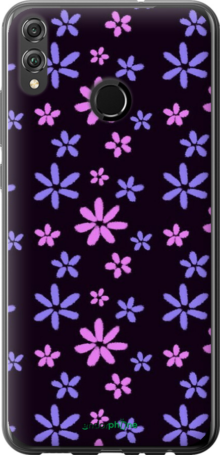2D пластиковий чехол з квітами для Huawei Honor 8X - 6258t-1596 изображение 