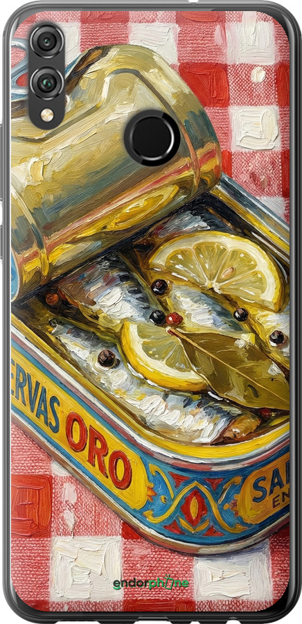 2D пластиковий чехол Vintage Sardine Tin Phone для Huawei Honor 8X - 6772t-1596 изображение 