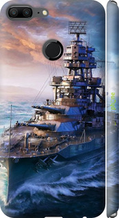 3D пластиковий матовий чехол Військовий корабель, world of tanks, wargaming для Huawei Honor 9 Lite - 6461m-1359 изображение 