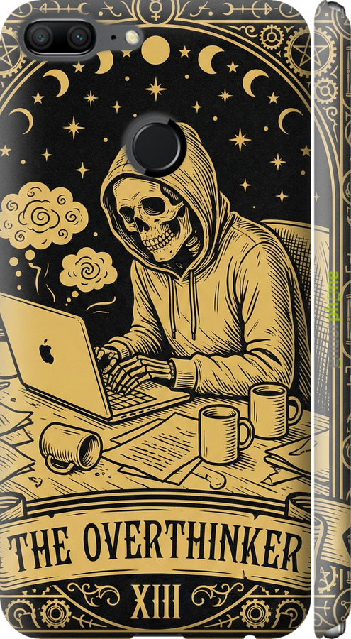 3D пластиковый матовый чехол The Overthinker для Huawei Honor 9 Lite - 6774m-1359 изображение 