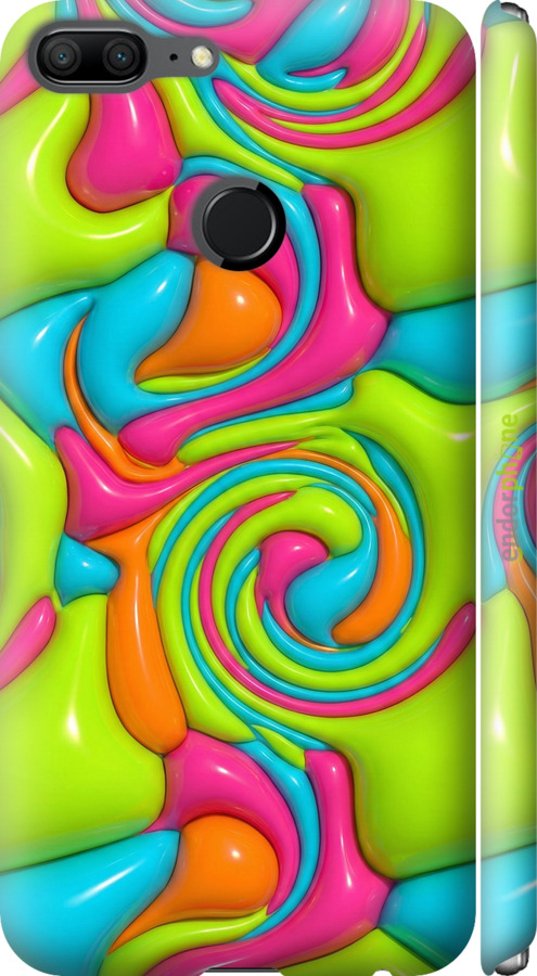 3D пластиковый матовый чехол Y2K Jelly Dream для Huawei Honor 9 Lite - 6780m-1359 изображение 