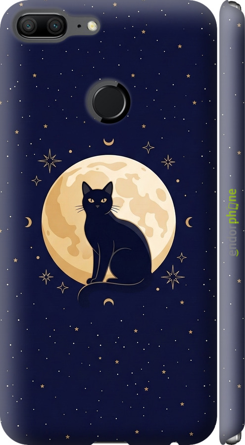 3D пластиковый матовый чехол Cute Cat Celestial/Witchy для Huawei Honor 9 Lite - 6787m-1359 изображение 