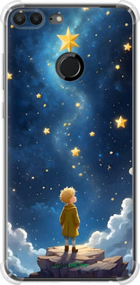 Силіконовий протиударний с посиленими кутами чехол Маленький принц для Huawei Honor 9 Lite - 6326sp-1359 изображение 