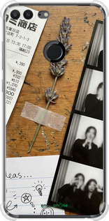 Силикон с усиленными углами чехол Aesthetic Scrapbook Collage для Huawei Honor 9 Lite - 6773sp-1359 изображение 