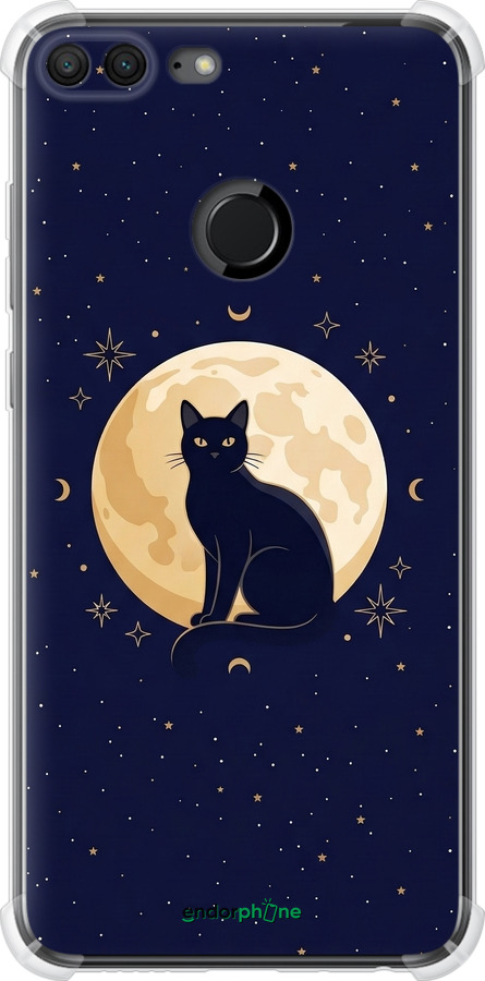 Силикон с усиленными углами чехол Cute Cat Celestial/Witchy для Huawei Honor 9 Lite - 6787sp-1359 изображение 
