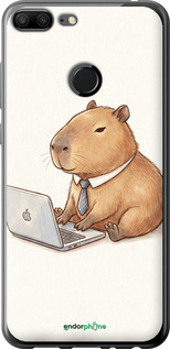 2D пластиковый чехол Funny Capybara CEO Working для Huawei Honor 9 Lite - 6777t-1359 изображение 