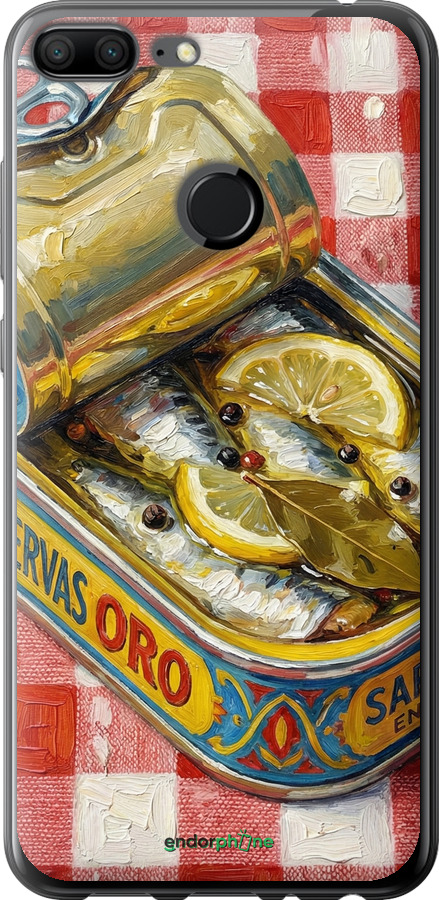 Силиконовый чехол Vintage Sardine Tin Phone для Huawei Honor 9 Lite - 6772u-1359 изображение 