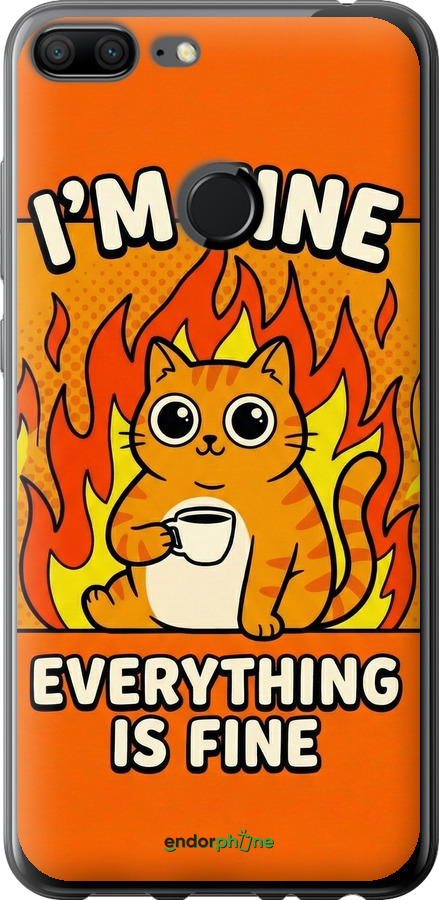 2D пластиковый чехол Funny Cat для Huawei Honor 9 Lite - 6786t-1359 изображение 