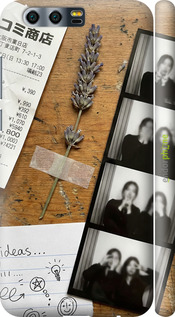 3D пластиковий матовий чехол Aesthetic Scrapbook Collage для Huawei Honor 9 - 6773m-998 изображение 