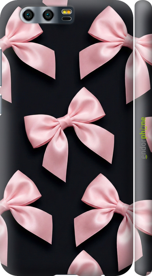 3D пластиковий матовий чехол Coquette Ribbons Dark Coquette для Huawei Honor 9 - 6767m-998 изображение 