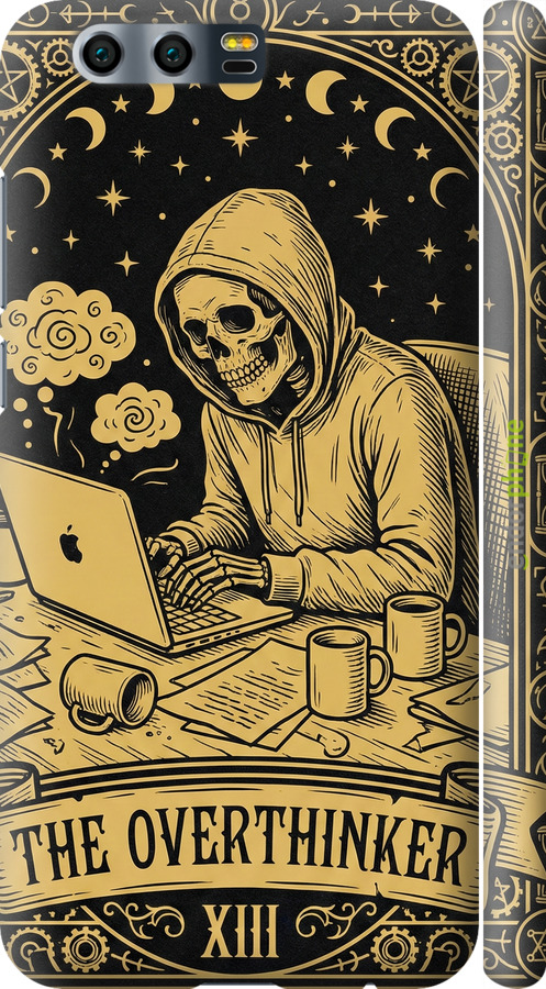 3D пластиковый матовый чехол The Overthinker для Huawei Honor 9 - 6774m-998 изображение 