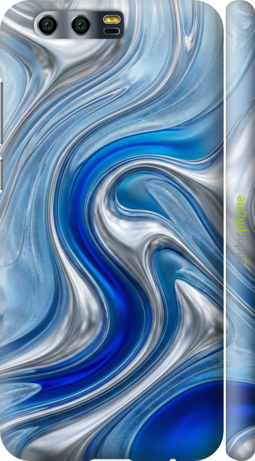 3D пластиковий матовий чехол Liquid Chrome для Huawei Honor 9 - 6781m-998 изображение 