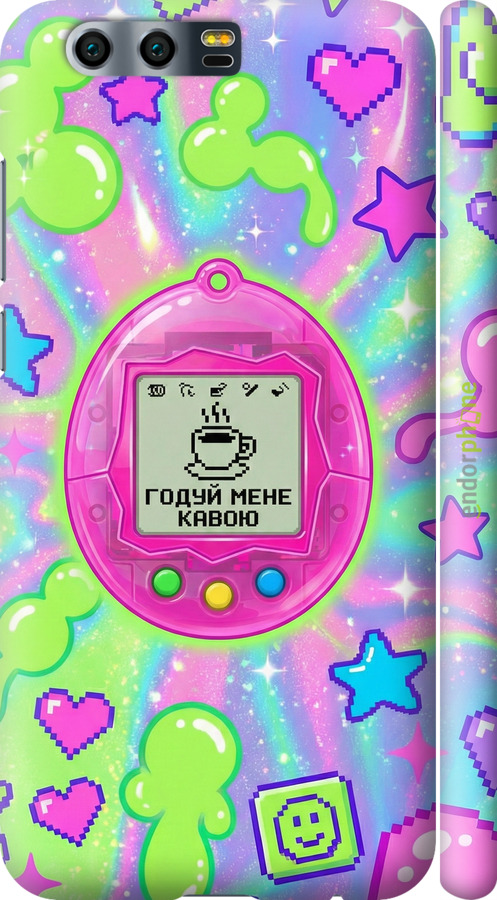 3D пластиковий матовий чехол Y2K Aesthetic Retro Pet: Годуй мене кавою для Huawei Honor 9 - 6784m-998 изображение 
