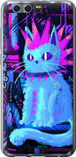 Силиконовый чехол Кот панк для Huawei Honor 9 - 6311u-998 изображение 