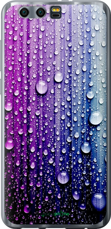 

Силіконовий чохол "Краплини води" для Huawei Honor 9, Синій