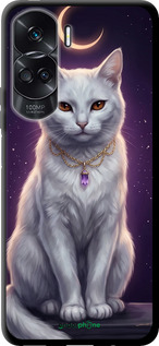TPU чехол Mystic White Cat Gothic Dark Purple Gold для Huawei Honor 90 Lite - 6805b-3131 изображение 