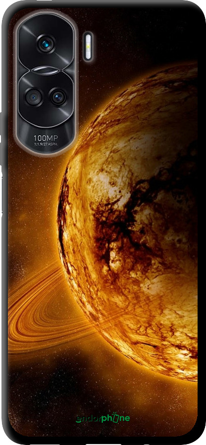 TPU чехол Жовтий Сатурн для Huawei Honor 90 Lite - 170b-3131 изображение 