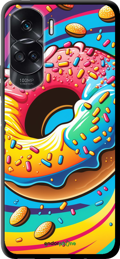 TPU чехол Пончик веселка для Huawei Honor 90 Lite - 5584b-3131 изображение 