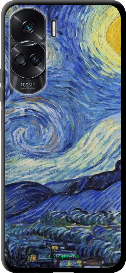TPU чехол «Звездная ночь» Винсента Ван Гога для Huawei Honor 90 Lite - 6433b-3131 изображение 
