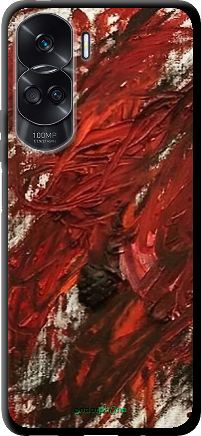 TPU чехол Абстрактная композиция в красных тонах для Huawei Honor 90 Lite - 6541b-3131 изображение 