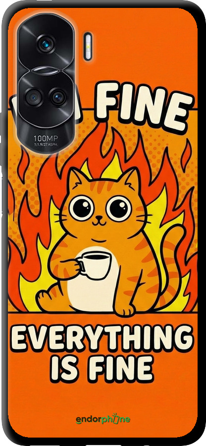 TPU чехол Funny Cat для Huawei Honor 90 Lite - 6786b-3131 изображение 