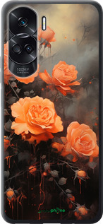 Силиконовый чехол Оранжевые розы для Huawei Honor 90 Lite - 5944u-3131 изображение 