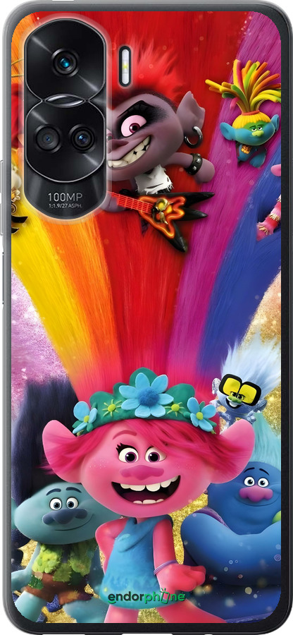 Силіконовий чехол Тролі для Huawei Honor 90 Lite - 6343u-3131 изображение 
