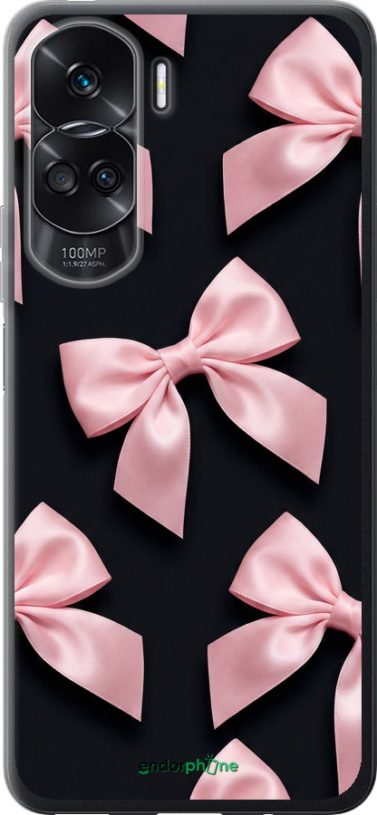 Силиконовый чехол Coquette Ribbons Dark Coquette для Huawei Honor 90 Lite - 6767u-3131 изображение 