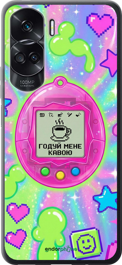 Силиконовый чехол Y2K Aesthetic Retro Pet: Годуй мене кавою для Huawei Honor 90 Lite - 6784u-3131 изображение 