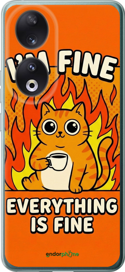 Силиконовый чехол Funny Cat для Huawei Honor 90 - 6786u-3088 изображение 