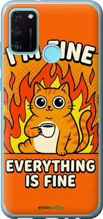 Силиконовый чехол Funny Cat для Huawei Honor 9A - 6786u-1900 изображение 