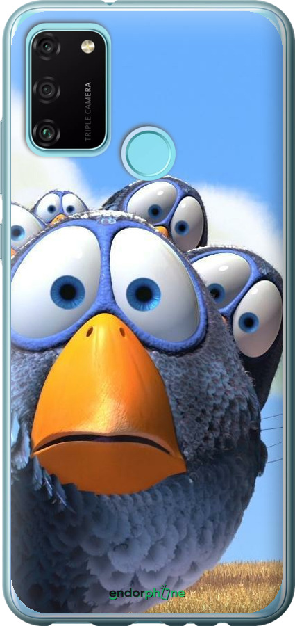 Силиконовый чехол Angry Birds для Huawei Honor 9A - 6008u-1900 изображение 