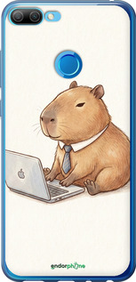 Силиконовый чехол Funny Capybara CEO Working для Huawei Honor 9i - 6777u-1853 изображение 